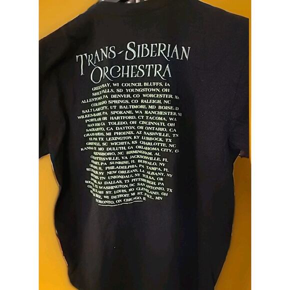 Trans Siberian Orchestra 2019 Winter Tour 2-Sided Black XL T-Shirt Excellent A99 - Picture 4 of 6